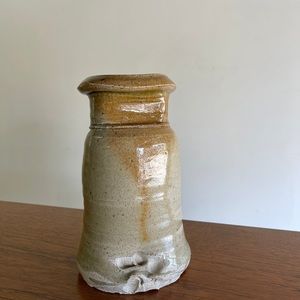 Studio ceramic stoneware vase, signed